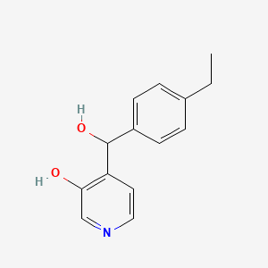 4-((4-Ethylphenyl)(hydroxy)methyl)pyridin-3-ol