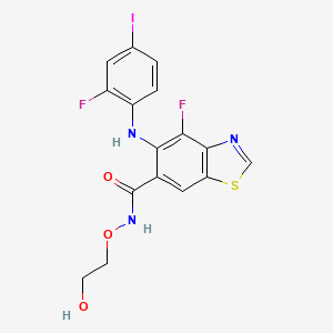 molecular formula C16H12F2IN3O3S B8682190 Tunlametinib CAS No. 1801756-06-8