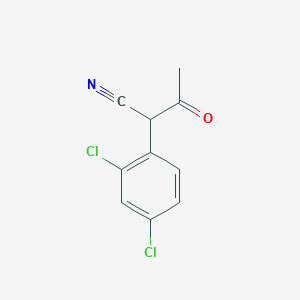 molecular formula C10H7Cl2NO B8682239 2-(2,4-Dichlorophenyl)-3-oxobutanenitrile 