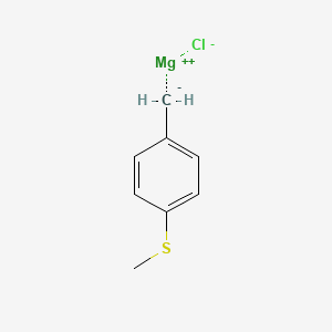 molecular formula C8H9ClMgS B8682249 p-Methylthiobenzyl magnesium chloride 