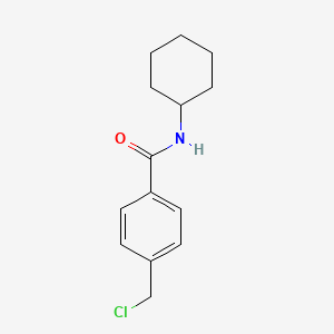 molecular formula C14H18ClNO B8682276 4-Chloromethyl-N-cyclohexylbenzamide CAS No. 864265-14-5