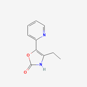 molecular formula C10H10N2O2 B8682280 4-Ethyl-5-(pyridin-2-yl)-1,3-oxazol-2(3H)-one CAS No. 110124-54-4