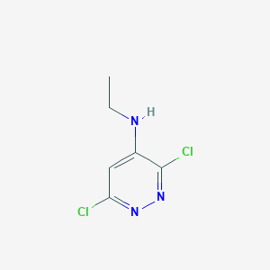 molecular formula C6H7Cl2N3 B8682296 3,6-dichloro-N-ethylpyridazin-4-amine 