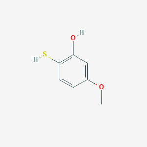 molecular formula C7H8O2S B8682320 5-Methoxy-2-mercaptophenol 