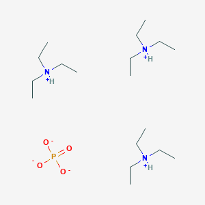 molecular formula C18H48N3O4P B8682326 triethylazanium;phosphate 