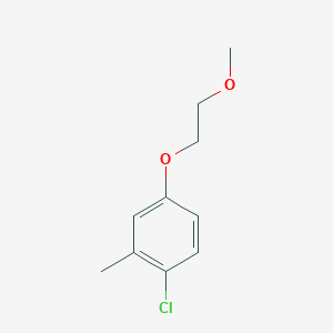 molecular formula C10H13ClO2 B8682327 1-Chloro-4-(2-methoxyethoxy)-2-methylbenzene 