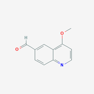 molecular formula C11H9NO2 B8682346 4-Methoxy-quinoline-6-carbaldehyde 