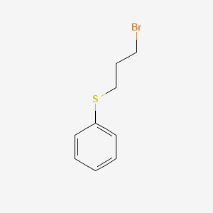 molecular formula C9H11BrS B8682385 Benzene, [(3-bromopropyl)thio]- CAS No. 3238-98-0