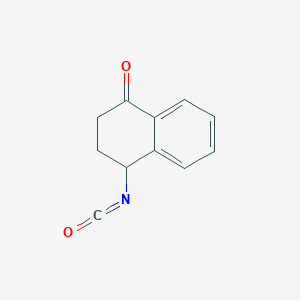 molecular formula C11H9NO2 B8682445 4-Isocyanato-3,4-dihydronaphthalen-1(2H)-one CAS No. 62089-83-2