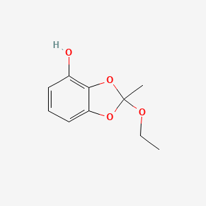 molecular formula C10H12O4 B8682471 2-Ethoxy-2-methyl-2H-1,3-benzodioxol-4-ol CAS No. 61627-35-8