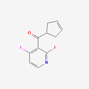 molecular formula C11H9FINO B8682498 Cyclopent-3-enyl-(2-fluoro-4-iodo-pyridin-3-yl)-methanone CAS No. 833458-56-3