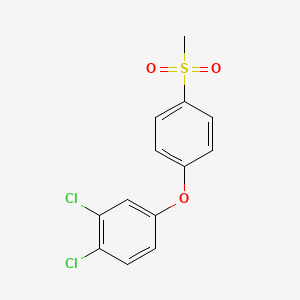 B8682505 Benzene, 1,2-dichloro-4-(4-(methylsulfonyl)phenoxy)- CAS No. 83642-20-0