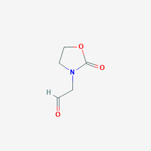 molecular formula C5H7NO3 B8682513 (2-Oxooxazolidin-3-yl)acetaldehyde 