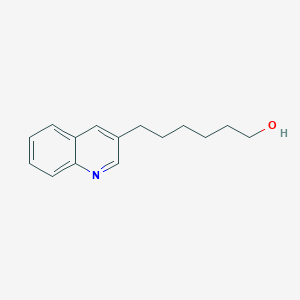 molecular formula C15H19NO B8682554 6-(Quinolin-3-YL)hexan-1-OL CAS No. 88940-96-9