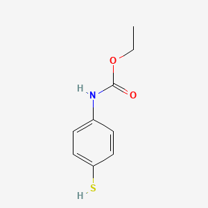 molecular formula C9H11NO2S B8682582 Ethyl (4-mercaptophenyl)carbamate 
