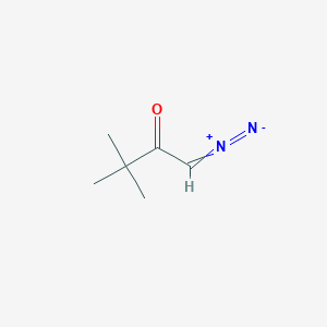 molecular formula C6H10N2O B8682738 1-Diazo-3,3-dimethyl-2-butanone CAS No. 6832-15-1