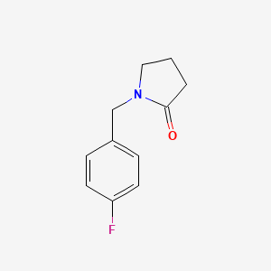 molecular formula C11H12FNO B8682747 2-Pyrrolidinone, 1-((4-fluorophenyl)methyl)- CAS No. 60736-96-1