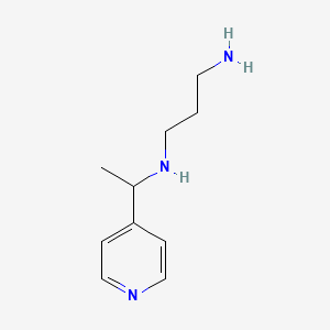 molecular formula C10H17N3 B8682812 N~1~-[1-(Pyridin-4-yl)ethyl]propane-1,3-diamine CAS No. 89151-15-5