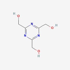 molecular formula C6H9N3O3 B8682825 2,4,6-Trihydroxymethyl-s-triazine CAS No. 35045-13-7