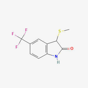 3-Methylsulfanyl-5-trifluoromethyl-1,3-dihydro-indol-2-one