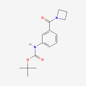 molecular formula C15H20N2O3 B8682862 tert-butyl N-[3-(azetidine-1-carbonyl)phenyl]carbamate 