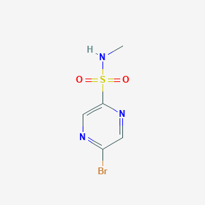 molecular formula C5H6BrN3O2S B8682906 5-Bromo-N-methylpyrazine-2-sulfonamide 