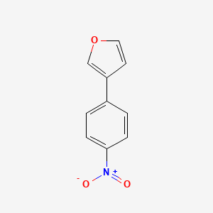 molecular formula C10H7NO3 B8682911 3-(4-Nitrophenyl)furan 