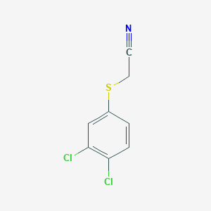 molecular formula C8H5Cl2NS B8682914 [(3,4-Dichlorophenyl)sulfanyl]acetonitrile CAS No. 69053-04-9