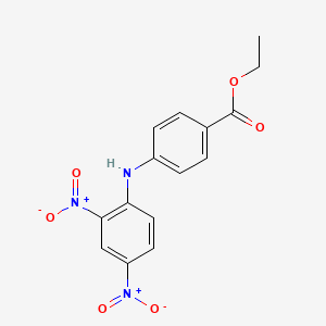 molecular formula C15H13N3O6 B8682965 Ethyl 4-[(2,4-dinitrophenyl)amino]benzoate 
