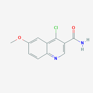 4-Chloro-6-methoxyquinoline-3-carboxamide