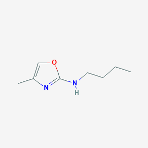 molecular formula C8H14N2O B8683043 2-Oxazolamine, N-butyl-4-methyl- CAS No. 57067-38-6
