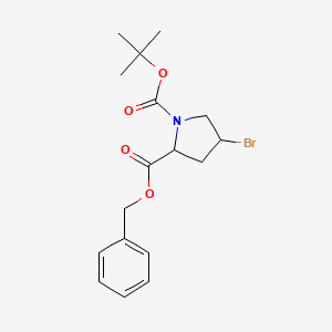 2-O-benzyl 1-O-tert-butyl 4-bromopyrrolidine-1,2-dicarboxylate