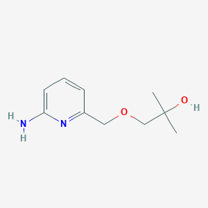 1-((6-Aminopyridin-2-YL)methoxy)-2-methylpropan-2-OL