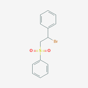 [(2-Bromo-2-phenylethyl)sulfonyl]benzene