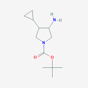 Tert-butyl 3-amino-4-cyclopropylpyrrolidine-1-carboxylate