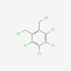 molecular formula C8H4Cl6 B8683122 1,2,3,4-Tetrachloro-5,6-bis(chloromethyl)benzene CAS No. 1079-15-8