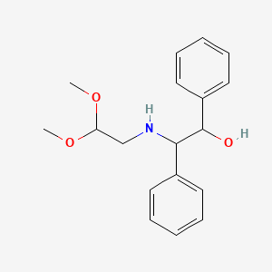 molecular formula C18H23NO3 B8683151 beta-[(2,2-Dimethoxyethyl)amino]-alpha-phenylbenzeneethanol 