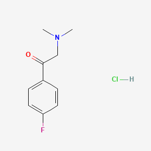 molecular formula C10H13ClFNO B8683169 2-Dimethylamino-1-(4-fluorophenyl)-ethan-1-one hydrochloride 