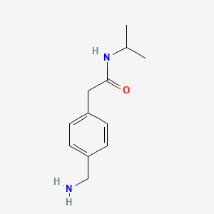 molecular formula C12H18N2O B8683172 2-(4-(aminomethyl)phenyl)-N-isopropylacetamide 