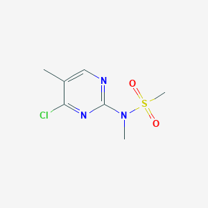 molecular formula C7H10ClN3O2S B8683302 N-(4-Chloro-5-methylpyrimidin-2-YL)-N-methylmethanesulfonamide 