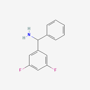 molecular formula C13H11F2N B8683307 (3,5-Difluorophenyl)(phenyl)methanamine 