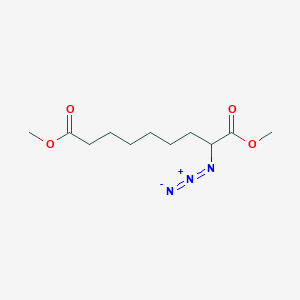 molecular formula C11H19N3O4 B8683326 Dimethyl 2-azidononanedioate CAS No. 98350-33-5