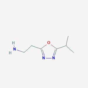 molecular formula C7H13N3O B8683328 2-(5-Isopropyl-1,3,4-oxadiazol-2-YL)ethanamine CAS No. 944907-23-7