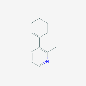 molecular formula C12H15N B8683340 3-(Cyclohex-1-en-1-yl)-2-methylpyridine 