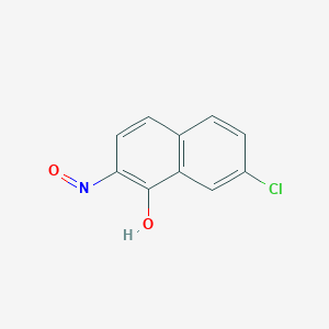 molecular formula C10H6ClNO2 B8683347 7-Chloro-2-nitrosonaphthalen-1-ol CAS No. 56820-59-8