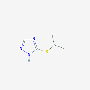 molecular formula C5H9N3S B8683366 5-propan-2-ylsulfanyl-1H-1,2,4-triazole CAS No. 71705-08-3