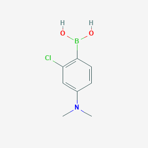 molecular formula C8H11BClNO2 B8683390 (2-Chloro-4-(dimethylamino)phenyl)boronic acid 