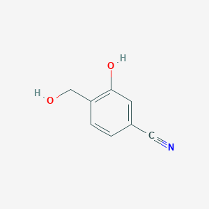 molecular formula C8H7NO2 B8683394 4-Cyano-2-hydroxybenzyl alcohol 