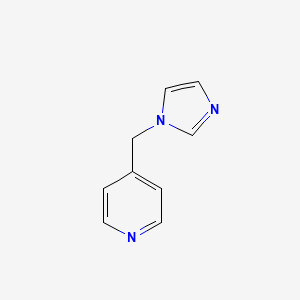 molecular formula C9H9N3 B8683402 4-(1-Imidazolylmethyl)pyridine 