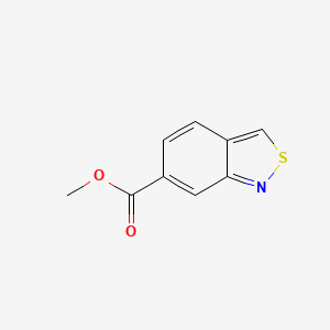 molecular formula C9H7NO2S B8683418 Methyl benzo[c]isothiazole-6-carboxylate 